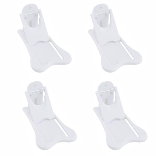 4 unidades de seguridad infantil para puertas correderas, sin agujeros, autoadhesivas, para ventana, armario, protección para bebés, color blanco