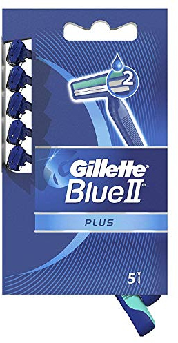 Gillette Blue II Disposable Razor Plus Sensitive - 5 pack