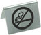 Señal de No Smoking (prohibido fumar) de acero inoxidable para mesa, de Stalwart U044