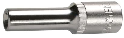 SW-Stahl 05671L Steckschlüsseleinsatz 1/2 Zoll - E12 E-Profil - Lang | Tiefe Ausführung mit 78 mm Länge - Hochwertiger Chrom-Vanadium-Stahl - Matt verchromt für E-Torx Außentorx Schrauben