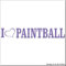cartattoo4you® AL-00872 | I Love (als Herz) Paintball | Autoaufkleber Aufkleber Farbe Lavendel, in 24 Farben erhältlich, glänzend 20 x 3 cm Waschstrassenfest, Motiv Copyright by dh-Folien