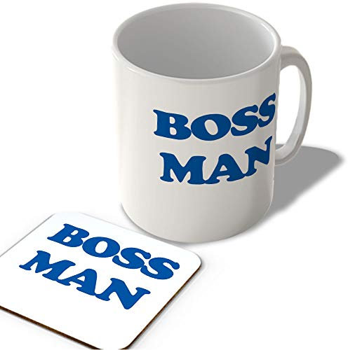 McMug - Boss Man - Mug and Coaster Set, Ceramic, 11fl.oz.