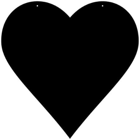 Plexiglas® Zuschnitt Acryl Herz Wanddeko in verschiedenen Farben und Größen, Farbe:Schwarz, Größe:Herz 40cmx40cm