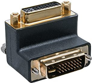 InLine 17781 W Adaptateur DVI-I (coudé à 90 °, Digital Plus Analogique 24 + 5 Prise sur Prise)