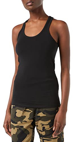 Urban Classics Damen Jersey Tanktop voor Dames Sport Tank Top, Schwarz (Black 7), S EU