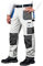Leber&Hollman LH-FMN-T_WSN54 Formen Schutzhose, Weiß-Grau-Blau, 54 Größe