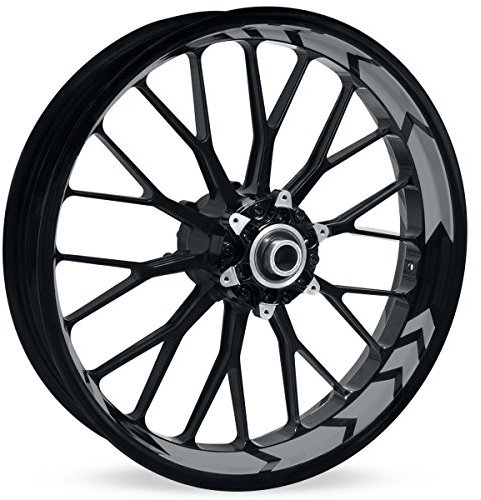 Motoking Felgenbettaufkleber im Racing Arrow Design - Komplettset für 16 bis 19 - Farbe & Breite wählbar