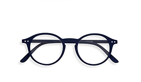 IZIPIZI Reading Shape D Navy Blue Lesebrille für Altersweitsichtige in runder, zeitloser Form, universelles Unisex-Modell, Dioptrie: + 1.5, LMSDC03_15