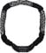 Monzana® 120cm Bicycle Combination Chain Lock | 6mm Thick Steel Links | 5 Digit Re-settable Lock Barrel | Weatherproof Textile Protective Cover | Bike Motorcycle Scooter | Black