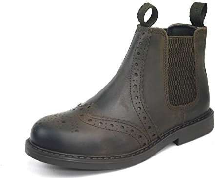 Frank James Cheltenham Boys Girls Brogue Chelsea Leather Jodphur Boots