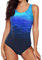 Sweetneed chida yi Costume Intero Donna Costume Intero Sportivo Costumi Interi con Coppe Imbottiti Push Up Costume Contenitivo Pancia Curvy Beachwear