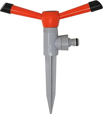 Siroflex 4585/s Aspersor automático con puntal con Enchufe| Aspersor móvil con 2 Brazos | Puntal para Aspersor móvil | Aspersor automático de jardín Made In Italy
