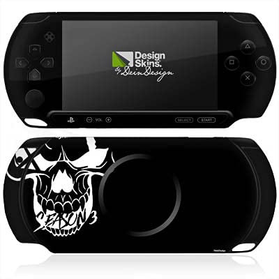 DeinDesign Skin kompatibel mit Sony PSP Street E1004 Folie Sticker Totenkopf Moji YouTube