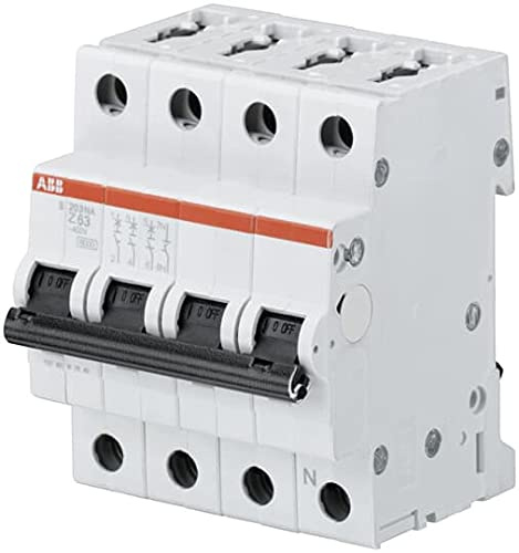 ABB S200 Leitungsschutzschalter Typ Z, Pol 3P+N 4A System Pro M Compact DIN-Schienen-Montage