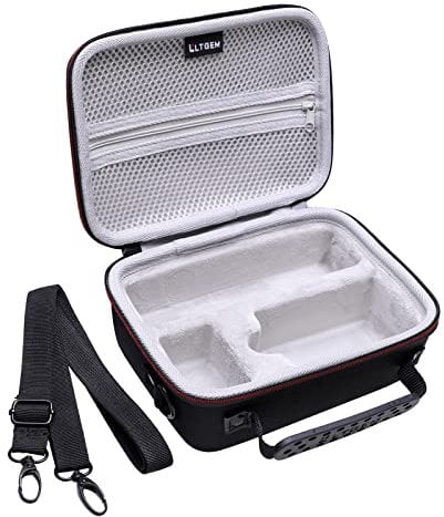 LTGEM Camera Case Compatible with Sony ZV-1F / ZV-1 / ZV-1 II Vlog Digital Camera, Tripod, Microphone and Vlogger Accessory Kit with Shoulder Strap, Black+Gray