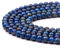60-65pcs 6mm Lapis Lazuli Beads Natural Round Stone Beads Gemstone Beads Loose Beads Smooth for DIY Bracelet Necklace Jewellery Making, 1 Strand 15.5