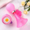 Campanello per bicicletta per bambini con fiori per ragazze ragazzi e bambini+clacson per bicicletta per bambini (blu/rosa)