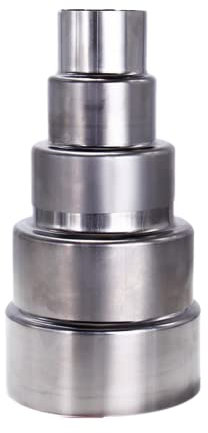 Lioaeust Edelstahl Rauchverbinder Ofenrohr Reduzierstück Rohrverbinder Kaminadapter Ofenrohr zum Anschluss von Umwandlung Rauchrohr, Ø110mm/Ø50mm