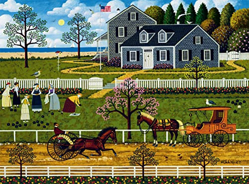 Buffalo Games - Charles Wysocki - The Boccie Ladies of Marthas Vineyard - 1000 Teile Puzzle