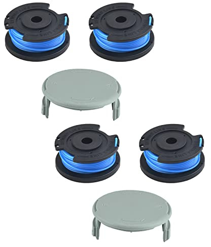 FACULX Bobine de fil de rechange avec capuchon pour débroussailleuse pour Karcher LTR 18-30 Bobine de fil RY124 2.444-016.0
