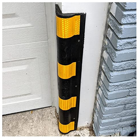 Protector de Esquina de Pared para garajes de estacionamiento, Columna de Goma de almacén de Arco, Protectores de Esquina de Pared de protección de Garaje de Planta Baja Reflectante de Alta dureza,