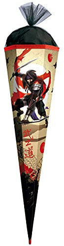 komplette Füllung - Circa 200 Teile - für Schultüte - Ninja Kämpfer - Samurai - eckig - für ALLE Zuckertüte - mit Holzspitze - Roth - Jungen - Nin..