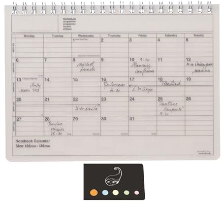 Mark's Tokyo Edge Kalender-Set Kalenderjahr 2024 + 1 Klebe-Index Blumie (gelb)