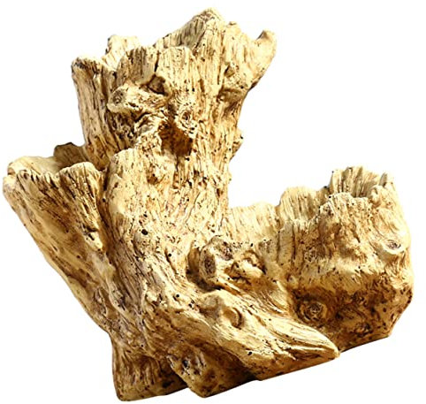 CIMAXIC Baumwurzel Blumentopf Luftpflanzertopf Treibholz Stumpf Pflanzer Rustikaler Behälter Blumentopf Aus Treibholz Garten Blumentopf Stumpf Töpfe Statue Salat Schmuckstücke Künstlich