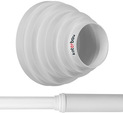 KOTARBAU® Réducteur universel pour systèmes de ventilation - Raccord de tuyau en plastique - Diamètre : 80 mm - Diamètre : 100 mm - Diamètre : 120 mm - Diamètre : 125 mm - Diamètre : 150 mm - Diamètre