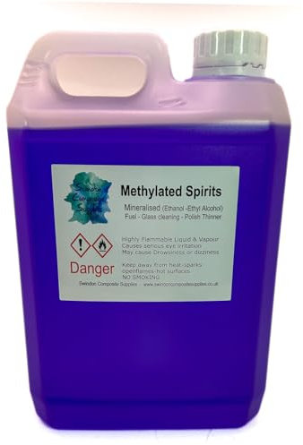 Swindon Composite Supplies : Methylated Spirit - Camping Fuel - Industrial Solvent - 2500ml (2.5L))