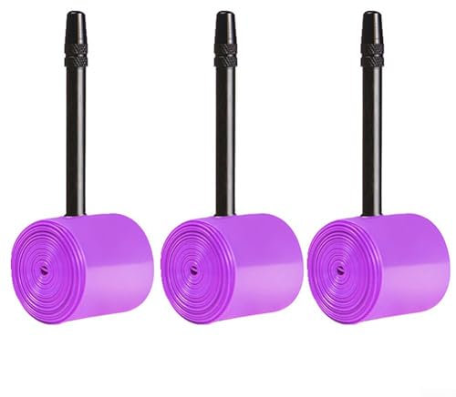 32/48g Ultraleichter TPU Fahrradschlauch, 700C Fahrrad Rennrad Schlauch für 700x23C/25C/28C/35C/40C FV-Ventil 45mm/65mm/85mm, 3 Stück