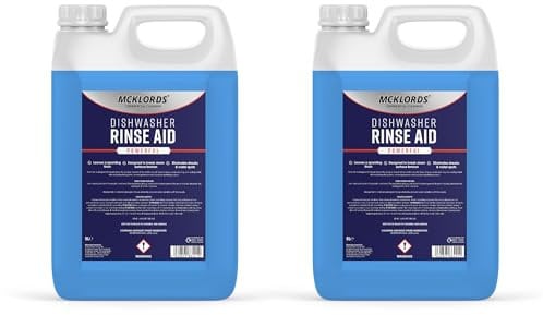 McKLords Dishwasher Rinse Aid, Blue, 10 Litre (2x5 Litre)