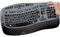 MUBUY-GOL Large Print Keyboard Cover for Logitech K350 Wireless Wave Keyboard, MK570, MK550; Black Silicone; Water Resistant, Dust Proof, Washable