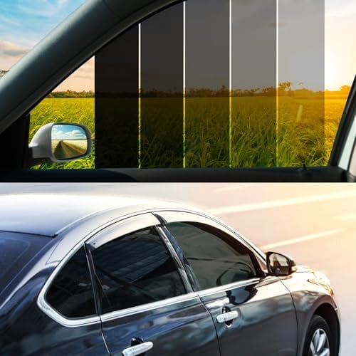 Vepagoo Car Window Tint Film (5% VLT) Black Universal Fit 4.5m x 76cm Roll Automotive Protection Passenger Black Privacy Window Tint for Home Blocks UV Rays