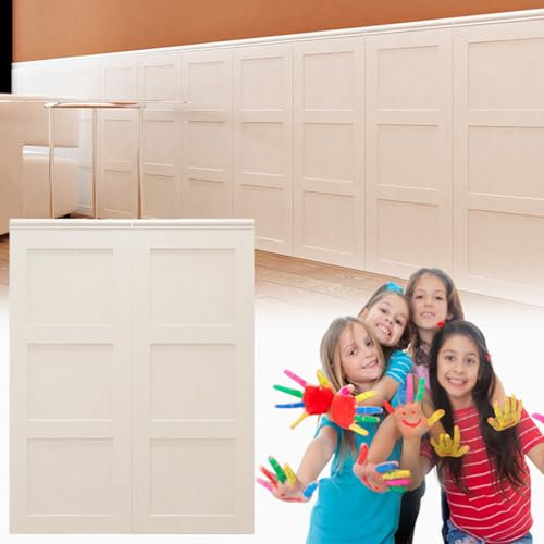 HAILMGAY 20 Stück Tv Wandpaneel, Weiße Selbstklebende Wandverkleidung, Wasserdichter Wandpaneele Tapete, Weichschaum-Wand Panele, Schaumwandplatten, Wandtapete 3D Für Wohnzimmer