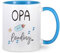 Livole Du wirst Opa Tasse, Werdende Großeltern Opa Geschenke, Geschenkideen für Werdende Opa, Tasse mit Spruch - Opa 2025 Loading - Schwangerschaft Verkünden, 11oz Kaffee Tasse, 325ml Keramik Becher