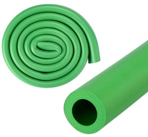 M METERXITY Rohrisolierschaumrohr, 18mm ID 30mm OD 1m Länge, weicher flexibler Schaumstoffschlauch Rohrisolierung für Griffunterstützung/Gitarrenständer/Dachgepäckträger [Grün]