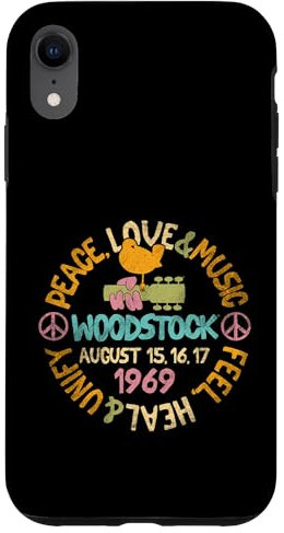 Hülle für iPhone XR Woodstock Feel Heal and Unify