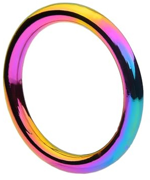 Hodenringe für Den Mann Penisring Metall für Lang Anhaltende Erektionen bei Männern 4 Verschiedene Größen und Bunte Penisringe Sexspielzeug Eichelring für Männer Metall (55mm)