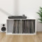 Myheimly Schallplatten-Aufbewahrungsbox Weiß 71x34x36 cm Holzwerkstoff
