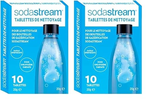 sodastream Pack de 10 Tablettes de Nettoyage pour Bouteilles de Gazéification