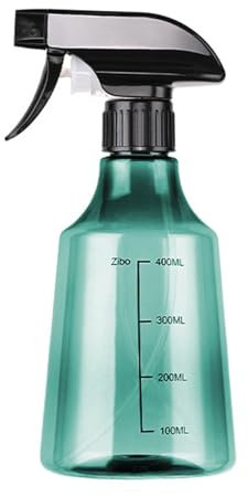 Freebily 500ml Plastic Spray Bottles, Large Capacity Leak Proof Refillable Container for Cleaning Products Watering Plants Green One Size