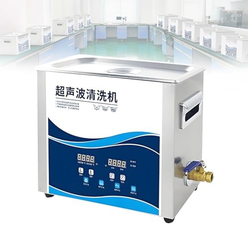 EpyGnom Ultraschallbad Reiniger Edelstahl Ultraschall Reinigungsgerät für Schmuck Brillen Brille Zahnschiene Vergaser mit Digitaler Anzeige Heizung & Timer Ultrasonic Cleaner mit Körbe 306-6.5L