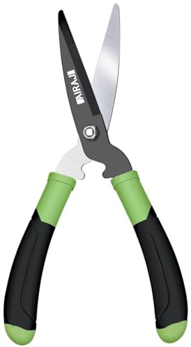 AIRAJ Hedge Shears 40cm, SK5 Alloy Blades, Lightweight Bypass Garden Shears | Ergonomic Non-Slip Handles – Manual Hedge Shears for Grass, Hedges, Shrubs & Bushes, Precision Gardening