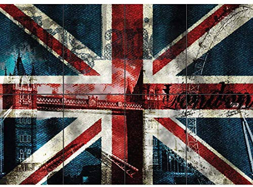 Doppelganger33 LTD Union Jack Flag British XL Giant Panel Poster Art Print (8 Sections)