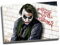 Dark Knight Joker Feiglinge Zitat Superheld Wall Art Print auf Leinwand Bild Kunstdruck auf Leinwand groß A1 76,2 x 50,8 cm (76.2 cm x 50.8 cm)