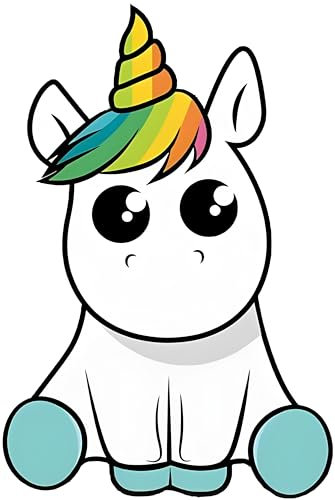 greestick Aufkleber Einhorn Unicorn 15x10cm by Sticker Bomb farbig für Auto Skateboard Helm Longboard Laptop Snowboard Koffer Gepäck