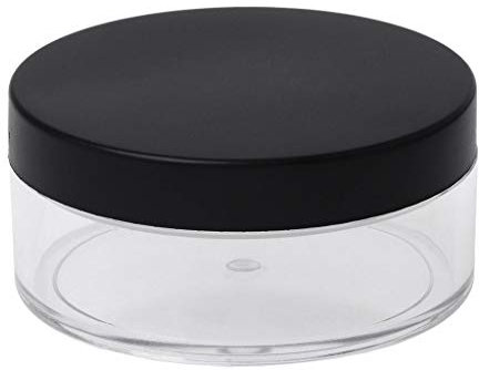 JAGETRADE Pot à poudre vide en plastique avec tamis et bocal de maquillage 50 g