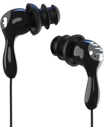 SWMIUSK IPx8 Waterproof Underwater Headphones for Swimming laps, Diving, Hot Tub Spa, Freediving Earbud (Black & Silver)