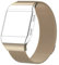 By Qubix - Kompatibel mit Fitbit Ionic Milanese Armband - Größe: Large - Vintage Gold - Kompatibles fitbit Armband, Large, Edelstahl